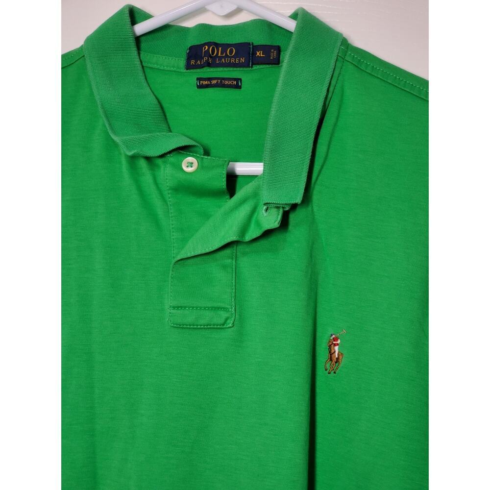 Polo Ralph Lauren Collared Shirt Men’s XL Blue Pima Soft Touch - Picture 11 of 12